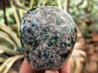 Polished Emerald Mica In Matrix Standing Free Forms x 4 From Mutoko, Zimbabwe