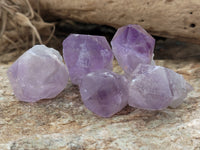 Natural Jacaranda Amethyst Single Quartz Crystals x 35 From Mumbwa, Zambia - Toprock Gemstones and Minerals 