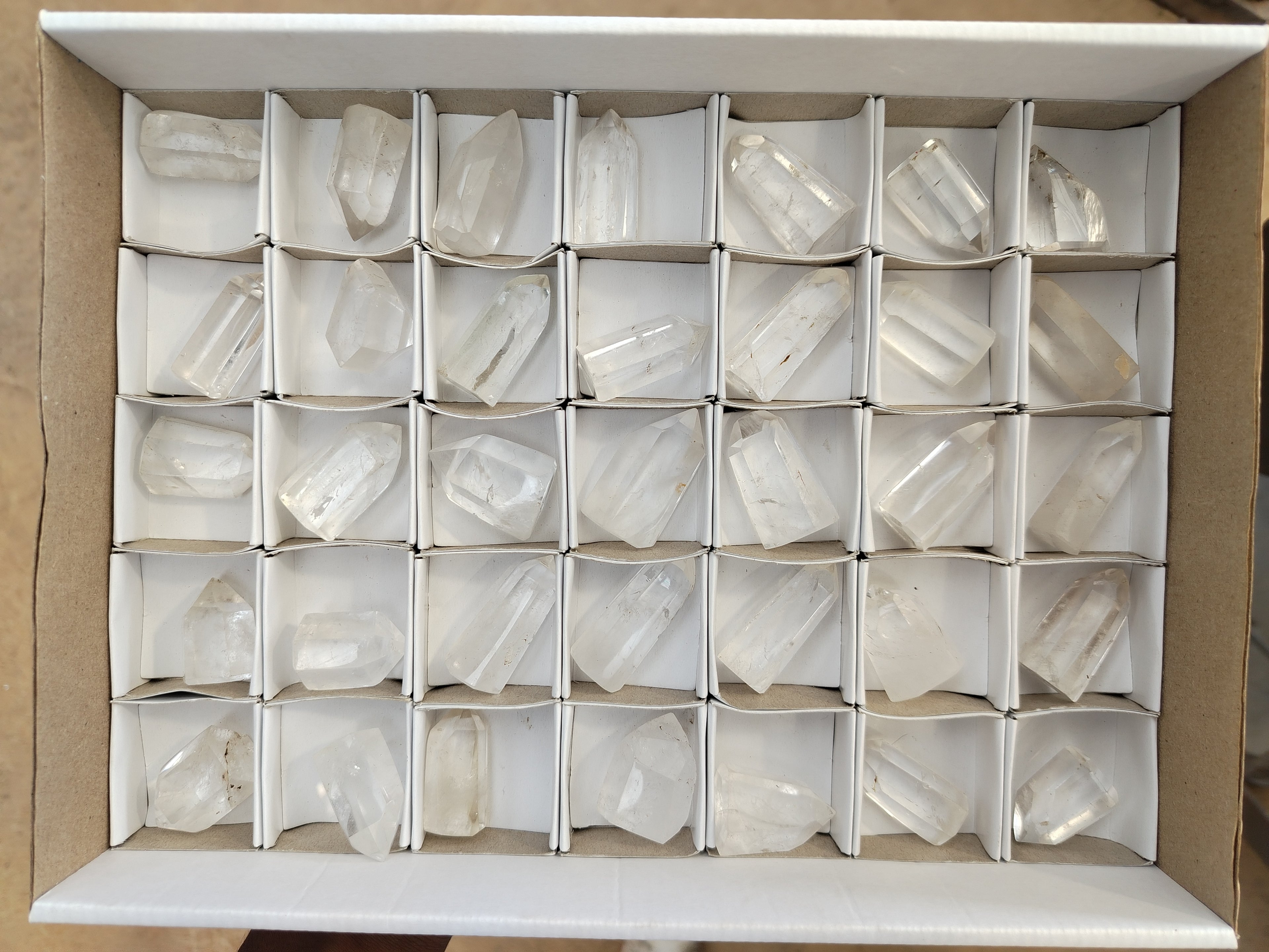 Polished Smokey Quartz Crystals x 35 From Madagascar - Toprock Gemstones and Minerals 