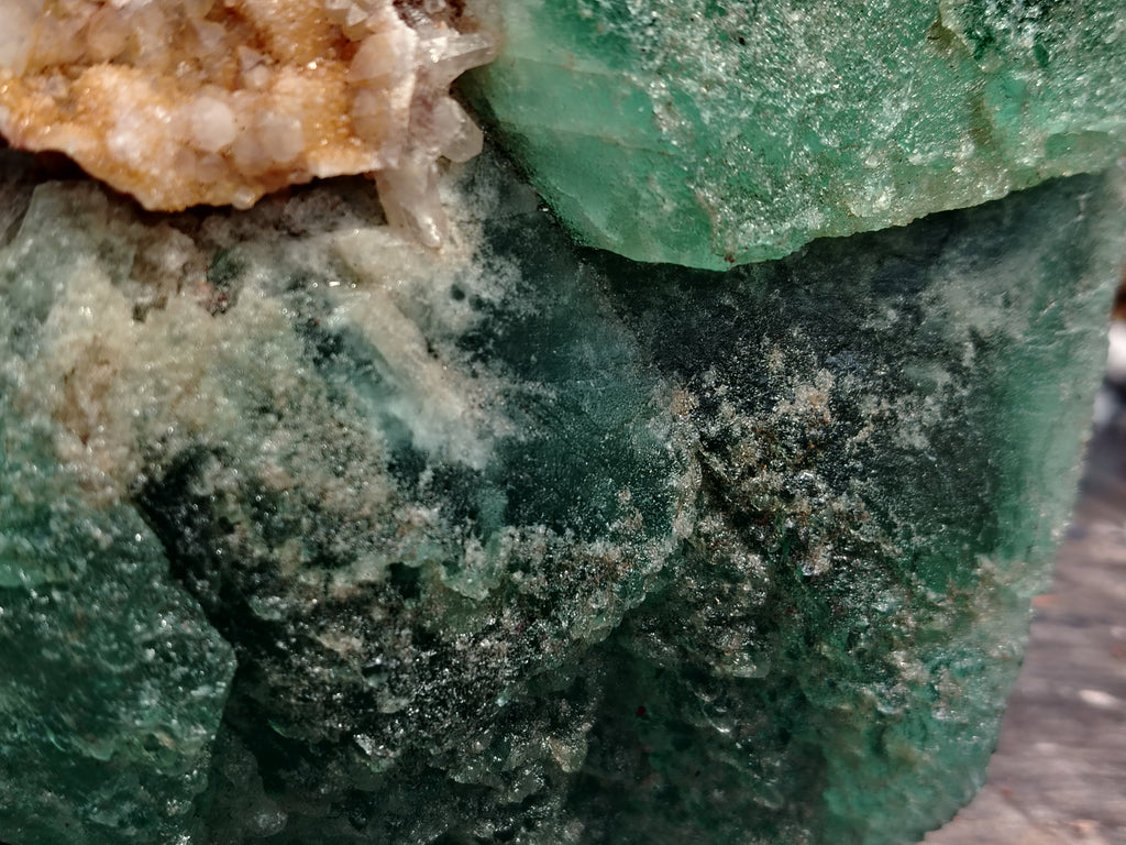 Natural Extra Large Single Green Fluorite Crystal x 1 From South Africa - Toprock Gemstones and Minerals 