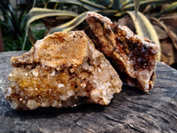 Natural Limonite Quartz Clusters x 3 From Solwezi, Zambia - Toprock Gemstones and Minerals 