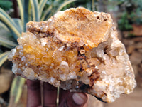 Natural Limonite Quartz Clusters x 3 From Solwezi, Zambia - Toprock Gemstones and Minerals 