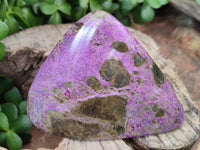 Polished Stichtite Standing Free Forms x 3 From Barberton, South Africa