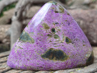 Polished Stichtite Standing Free Forms x 3 From Barberton, South Africa