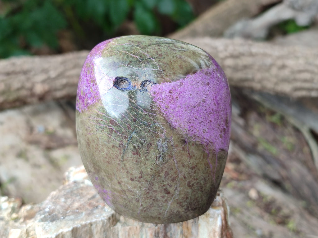 Polished Stichtite Standing Free Forms x 3 From Barberton, South Africa - Toprock Gemstones and Minerals 