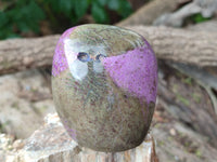 Polished Stichtite Standing Free Forms x 3 From Barberton, South Africa