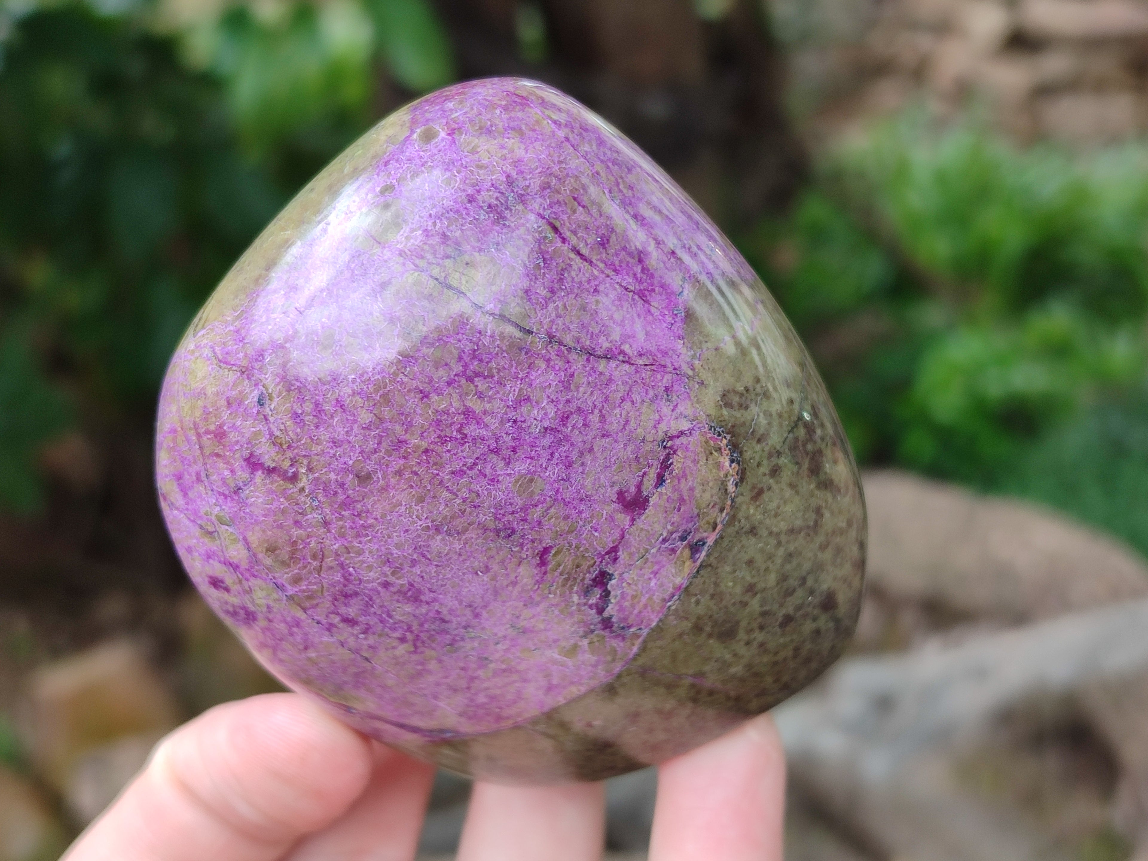 Polished Stichtite Standing Free Forms x 3 From Barberton, South Africa - Toprock Gemstones and Minerals 