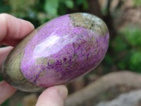 Polished Stichtite Standing Free Forms x 3 From Barberton, South Africa