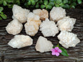 Natural White Candle Quartz Clusters x 12 From Madagascar - Toprock Gemstones and Minerals 