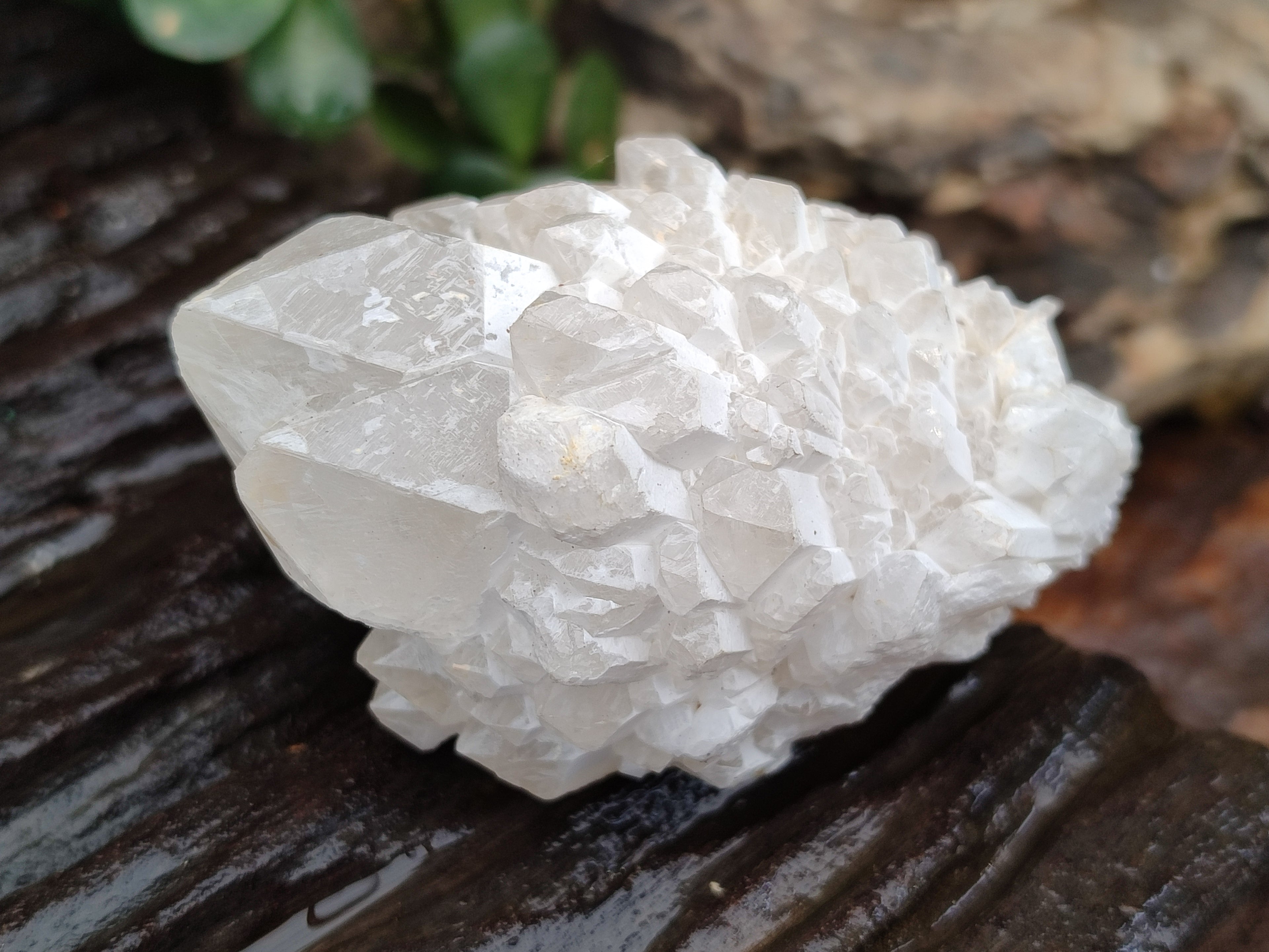 Natural White Candle Quartz Clusters x 12 From Madagascar - Toprock Gemstones and Minerals 