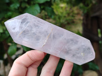 Polished Double Terminated Rose Quartz Points x 6 From Ambatondrazaka, Madagascar