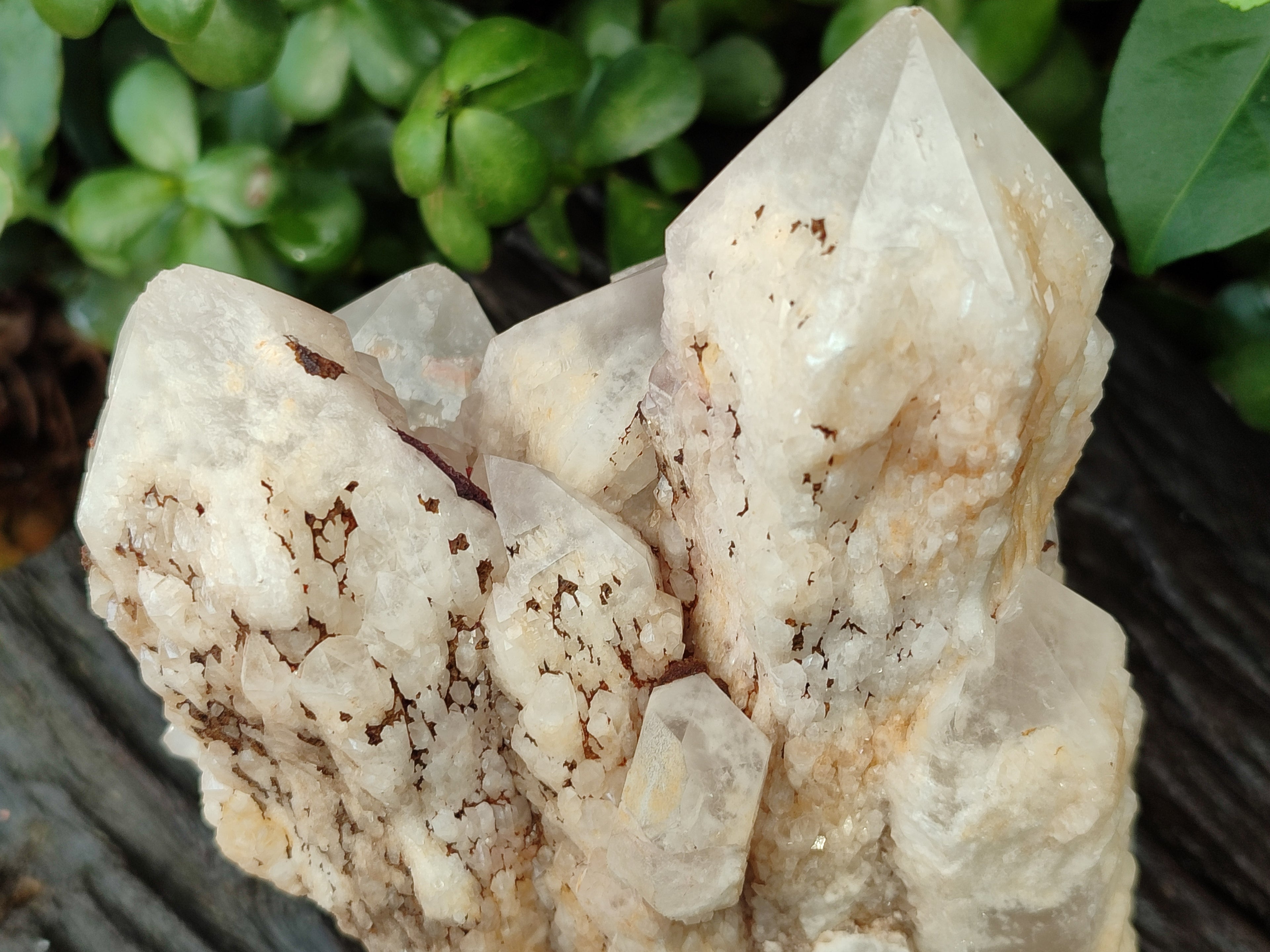 Natural White Cascading Fir Tree Candle Quartz Cluster x 1 From Madagascar - Toprock Gemstones and Minerals 
