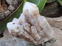 Natural White Cascading Fir Tree Candle Quartz Cluster x 1 From Madagascar
