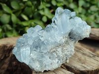 Natural Celestite Geode Clusters x 3 From Sakoany, Madagascar