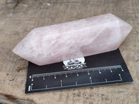 Polished Double Terminated Rose Quartz Points x 6 From Ambatondrazaka, Madagascar