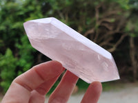 Polished Double Terminated Rose Quartz Points x 6 From Ambatondrazaka, Madagascar