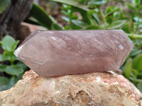 Polished Double Terminated Rose Quartz Points x 6 From Ambatondrazaka, Madagascar