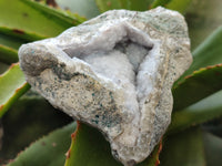 Natural Blue Lace Agate Geode Specimens x 6 From Nsanje, Malawi