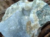 Natural Blue Lace Agate Geode Specimens x 6 From Nsanje, Malawi
