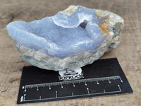 Natural Blue Lace Agate Geode Specimens x 6 From Nsanje, Malawi