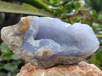 Natural Blue Lace Agate Geode Specimens x 6 From Nsanje, Malawi