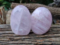 Polished Rose Quartz Standing Free Forms x 6 From Ambatondrazaka, Madagascar