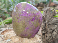 Polished Stichtite Standing Free Forms x 4 From Barberton, South Africa