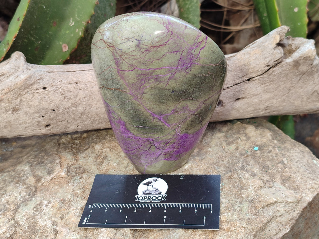 Polished Stichtite Standing Free Forms x 4 From Barberton, South Africa - Toprock Gemstones and Minerals 