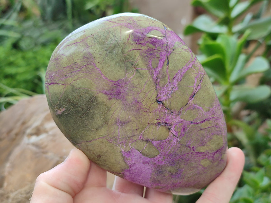 Polished Stichtite Standing Free Forms x 4 From Barberton, South Africa - Toprock Gemstones and Minerals 