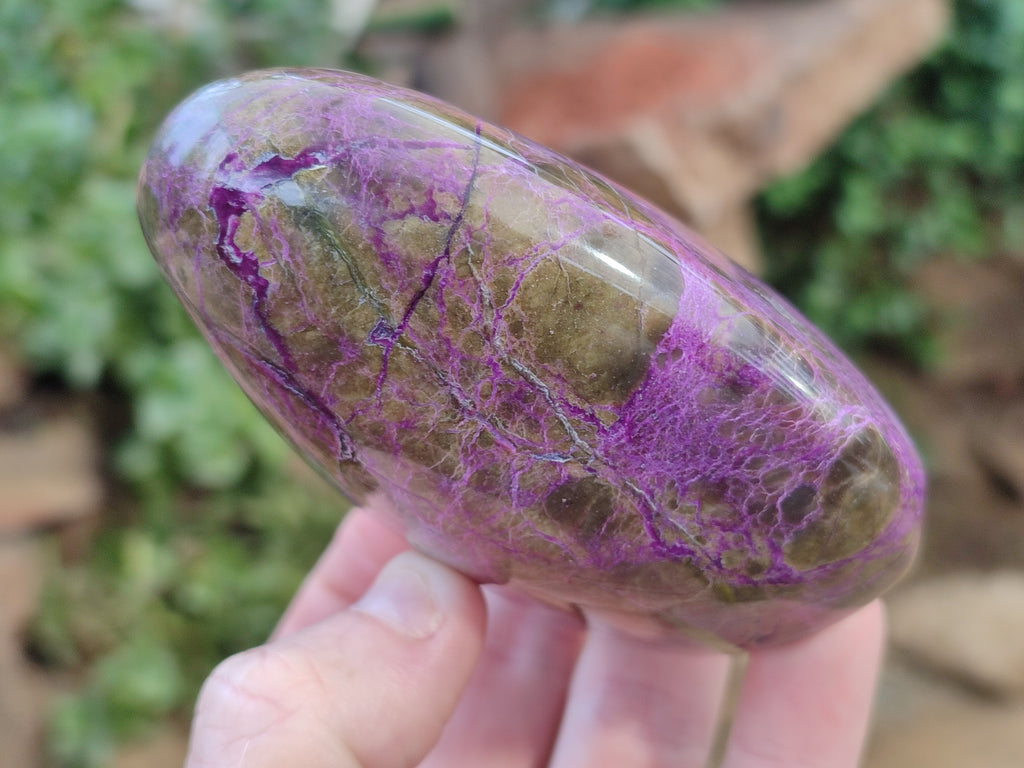Polished Stichtite Standing Free Forms x 4 From Barberton, South Africa - Toprock Gemstones and Minerals 