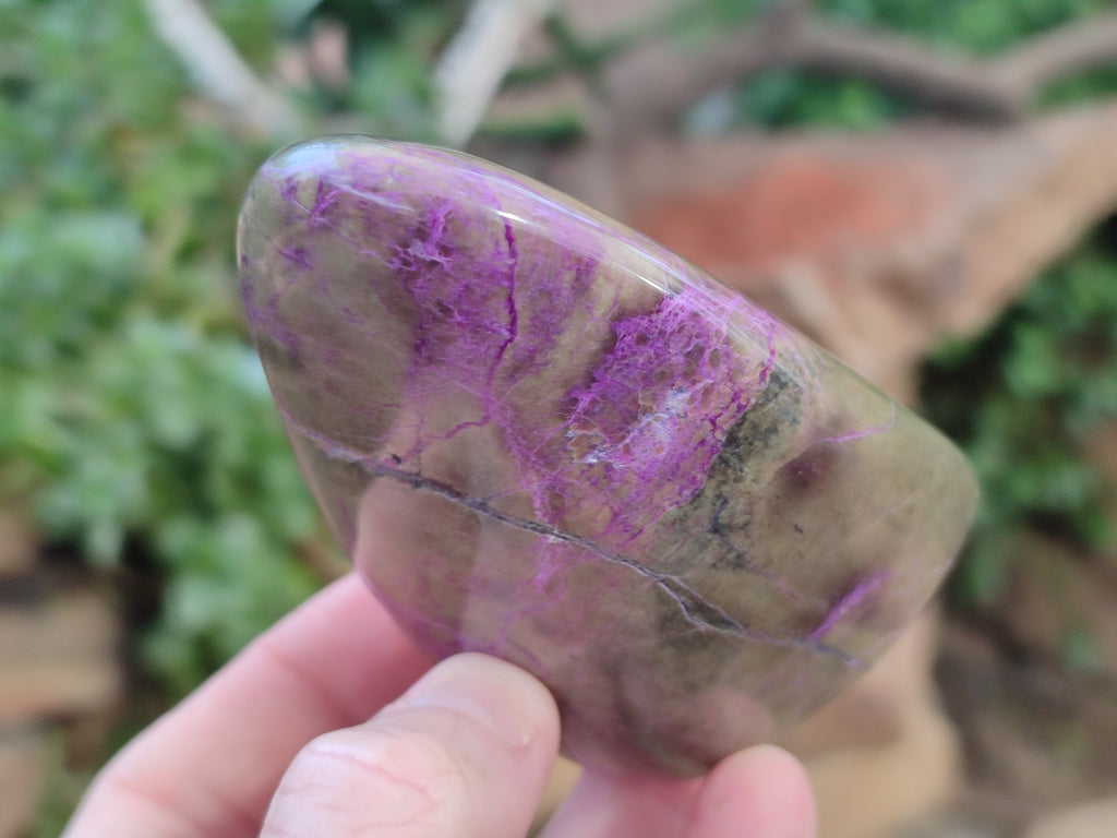 Polished Stichtite Standing Free Forms x 4 From Barberton, South Africa - Toprock Gemstones and Minerals 