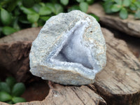 Natural Blue Lace Agate Geode Specimens x 12 From Nsanje, Malawi