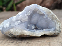 Natural Blue Lace Agate Geode Specimens x 12 From Nsanje, Malawi