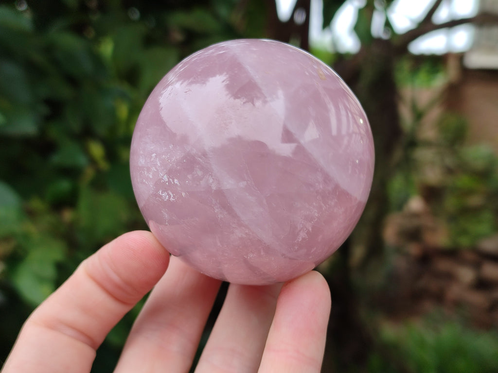 Polished Star Rose Quartz Spheres x 3 From Ambatondrazaka, Madagascar - Toprock Gemstones and Minerals 