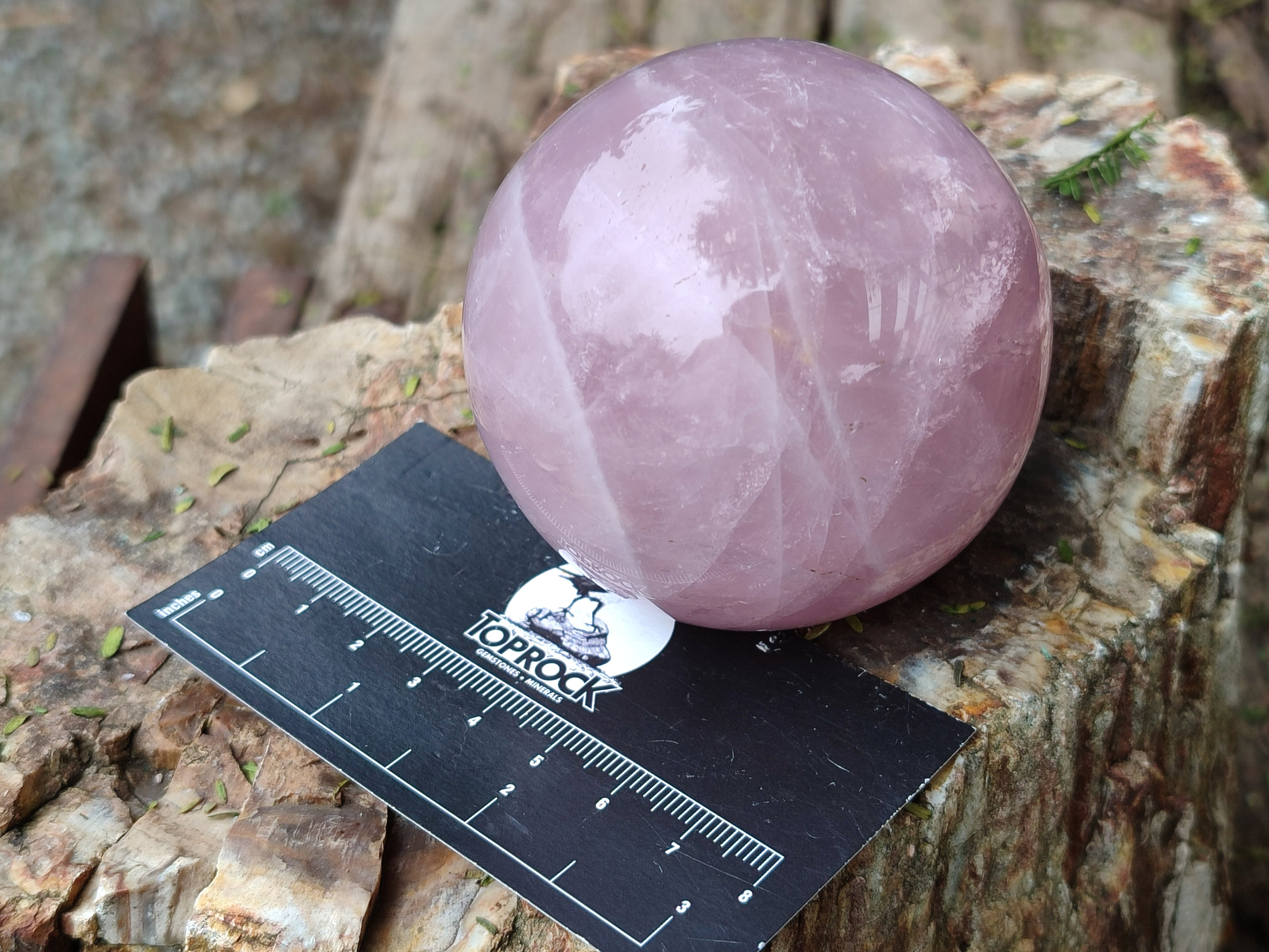 Polished Star Rose Quartz Spheres x 3 From Ambatondrazaka, Madagascar - Toprock Gemstones and Minerals 