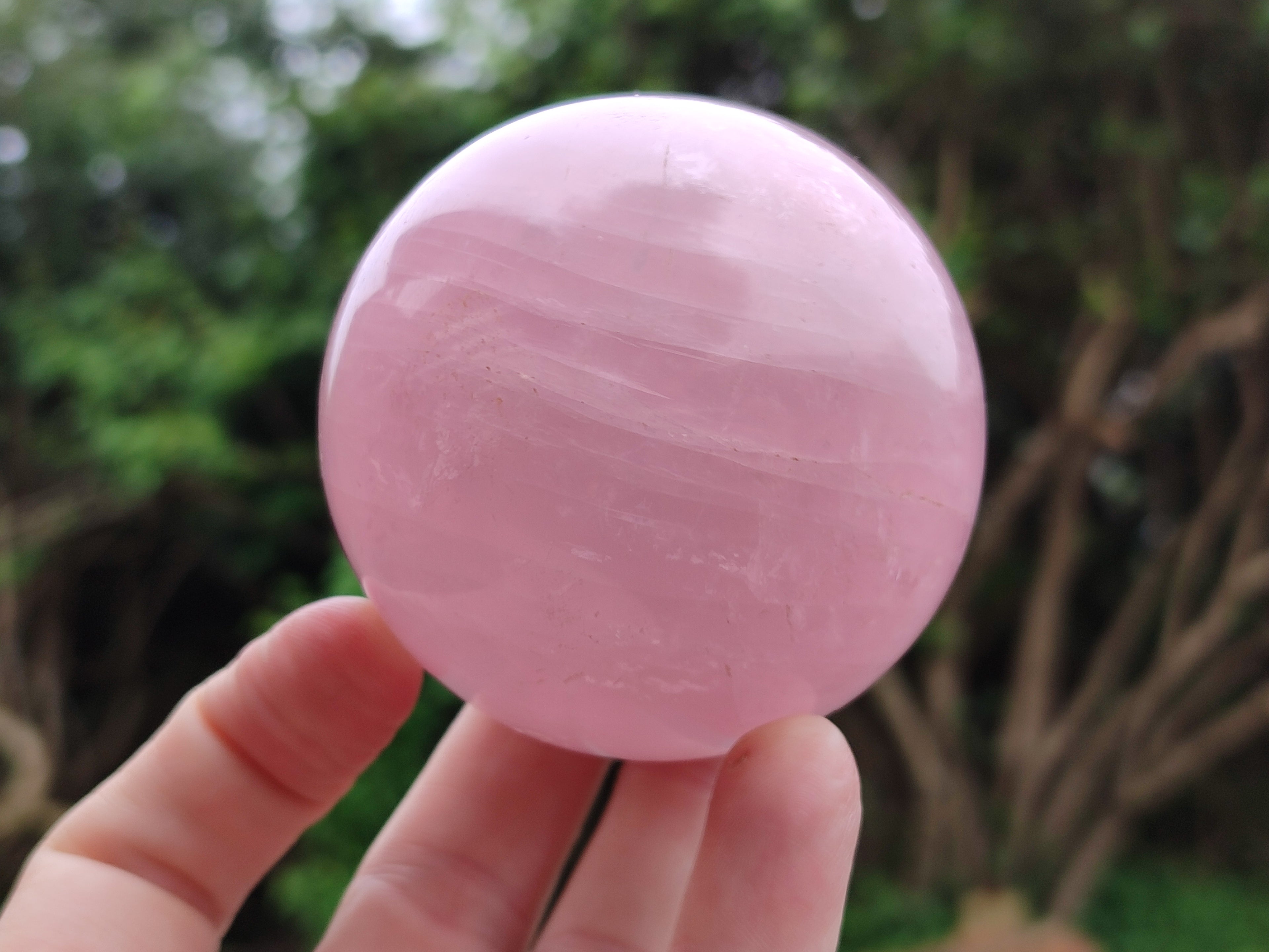 Polished Star Rose Quartz Spheres x 3 From Ambatondrazaka, Madagascar - Toprock Gemstones and Minerals 