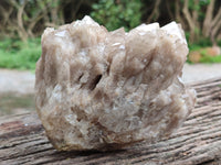 Natural Smokey Phantom Quartz Clusters x 2 From Luena, Congo - Toprock Gemstones and Minerals 