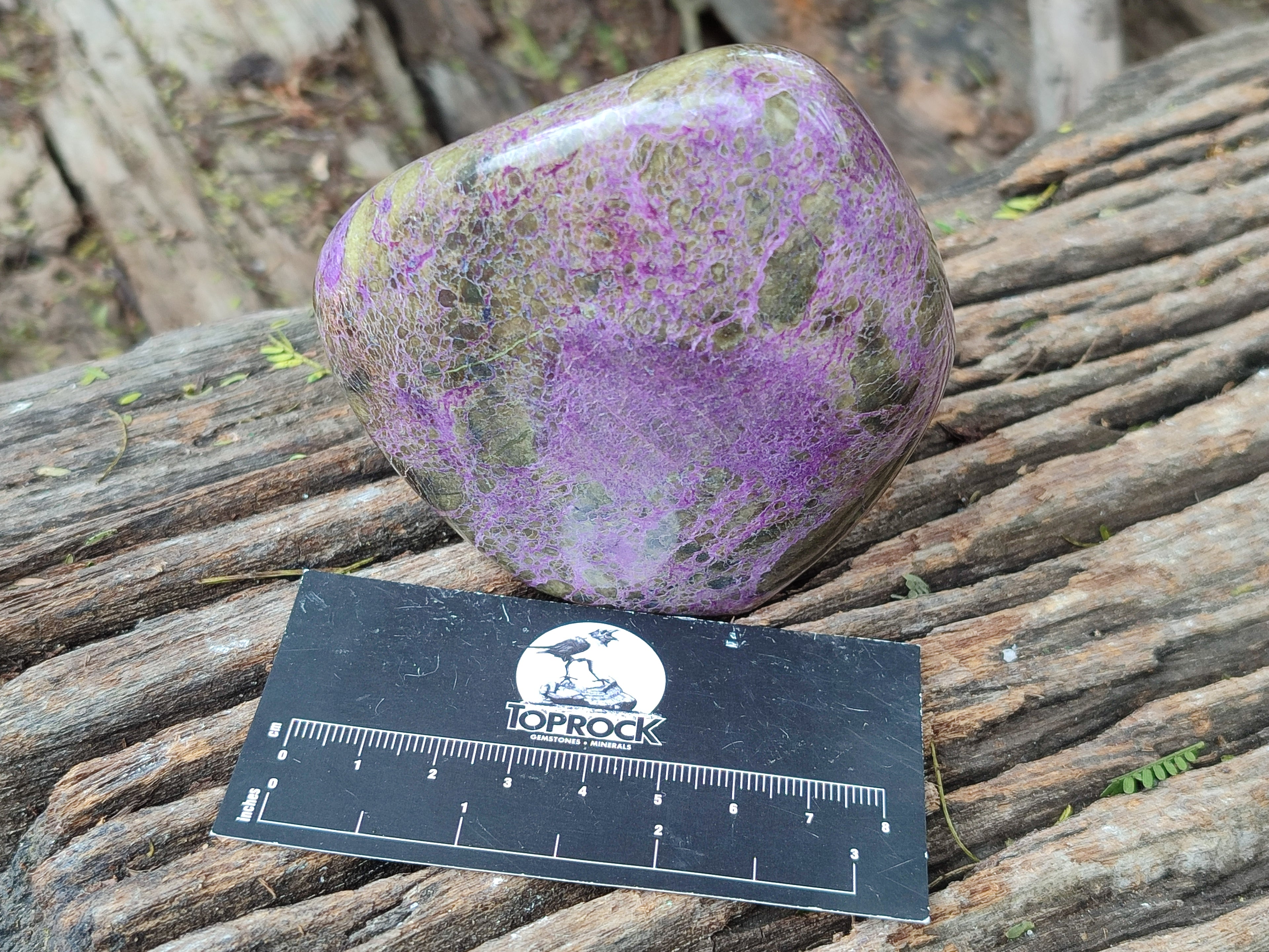 Polished Stichtite Standing Free Forms x 3 From Barberton, South Africa - Toprock Gemstones and Minerals 
