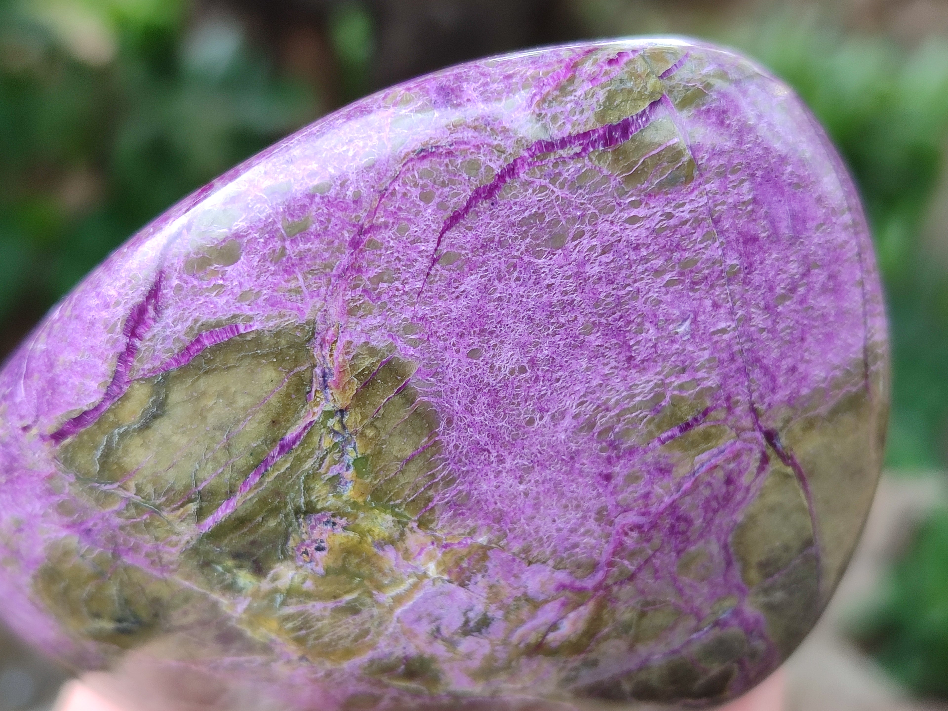 Polished Stichtite Standing Free Forms x 3 From Barberton, South Africa - Toprock Gemstones and Minerals 