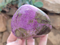 Polished Stichtite Standing Free Forms x 3 From Barberton, South Africa