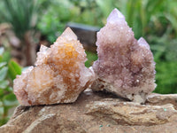 Natural Lilac Spirit Quartz Clusters x 24 From South Africa