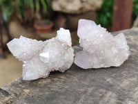 Natural Lilac Spirit Quartz Clusters x 24 From South Africa