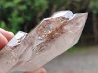Polished Smokey Window Quartz Crystals x 3 From Madagascar