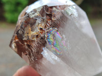 Polished Smokey Window Quartz Crystals x 3 From Madagascar