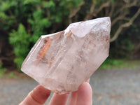 Polished Smokey Window Quartz Crystals x 3 From Madagascar