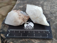 Natural White Pineapple Quartz Crystals x 13 From Madagascar