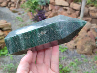 Polished Green Fuchsite Quartz Prism x 1 From Madagascar
