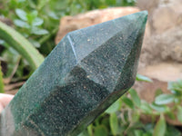 Polished Green Fuchsite Quartz Prism x 1 From Madagascar