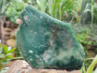 Polished On One Side Emerald Mtorolite Plates x 3 From Mutorashanga, Zimbabwe
