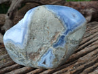 Polished Blue Lace Agate Geodes x 1 From Nsanje, Malawi - Toprock Gemstones and Minerals 